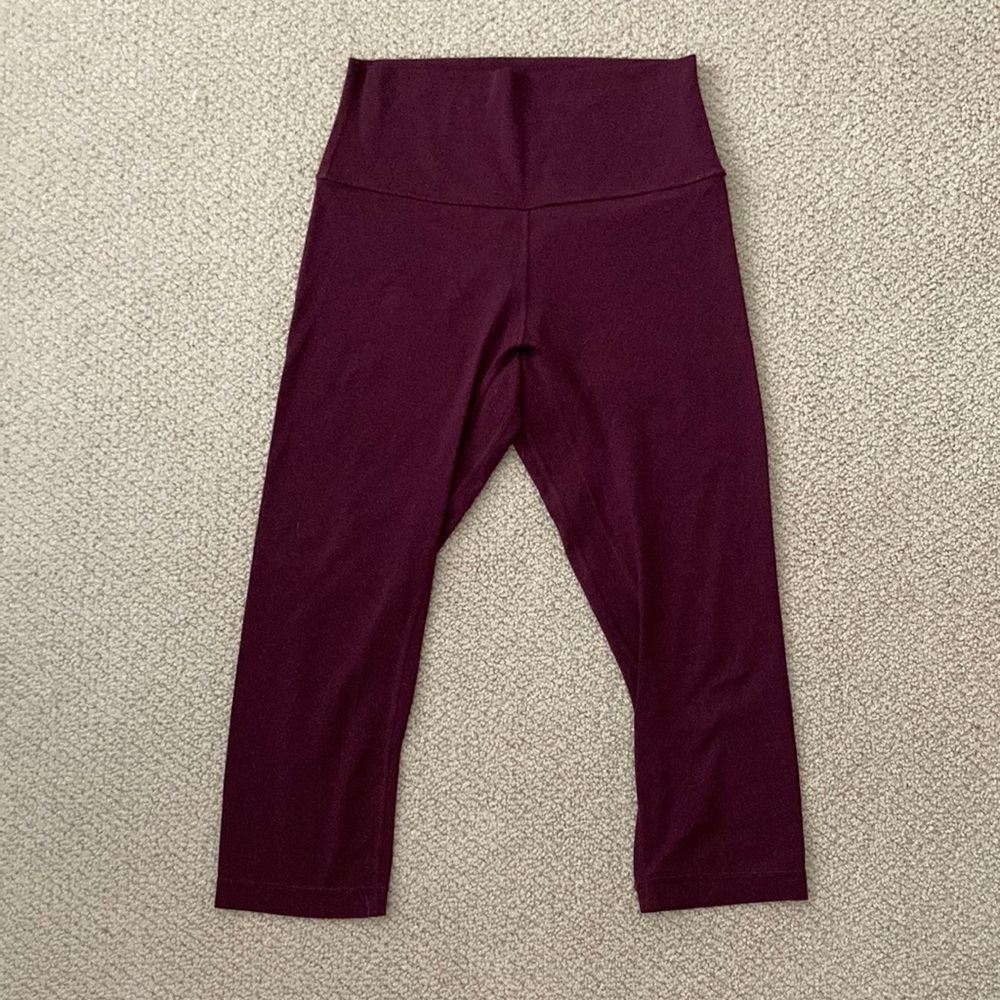 LULULEMON Align High Rise Crop 19” Dark Adobe 2017 Old Nulu HR Tight Size 6 EUC